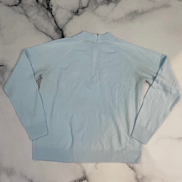 Baby Blue Mock Neck Sweater - Picture 2 of 5